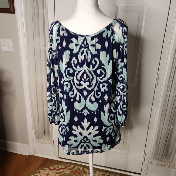 INC International Concepts Cut Out Beaded Neck and Cut Out Sleeves Size XL - Picture 7 of 7